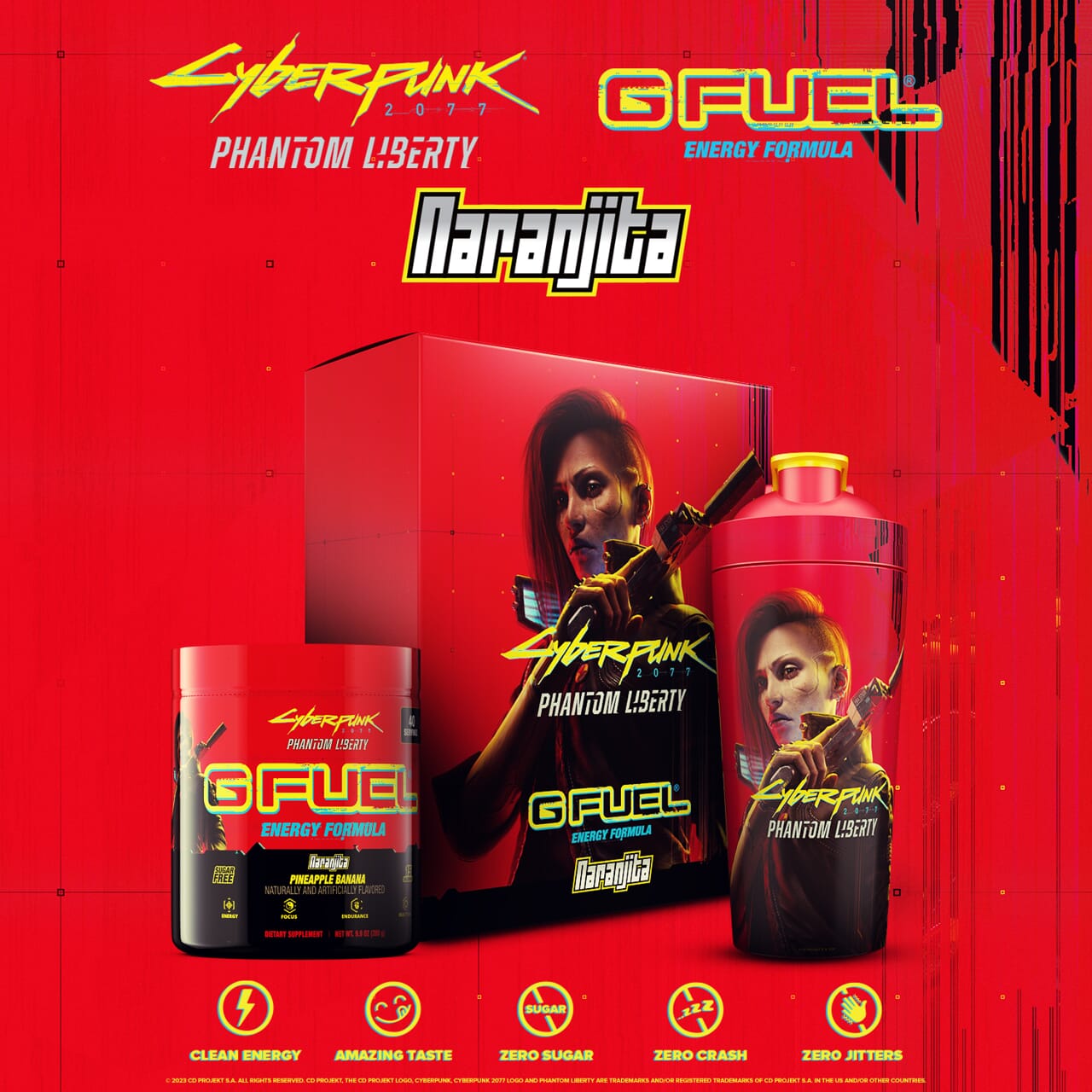 G FUEL Naranjita - Inspired by "Cyberpunk 2077: Phantom Liberty"