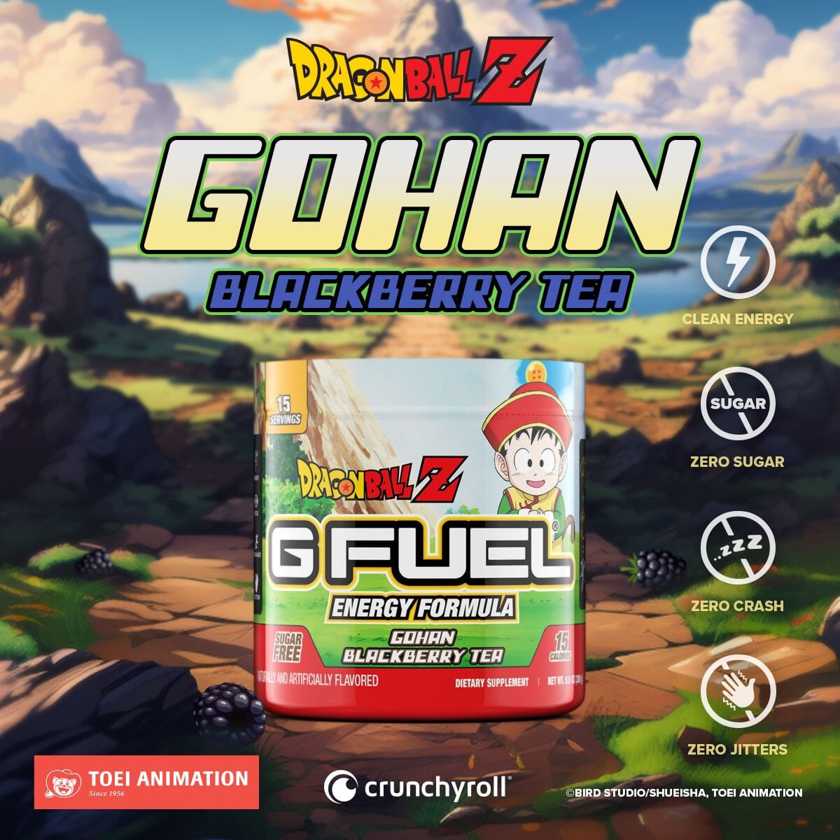 G FUEL Gohan Blackberry Tea, inspired by "Dragon Ball Z"