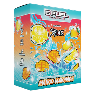 G FUEL| Mango Lemonade Supreme Hydration Collector's Box Tub (Collectors Box) 