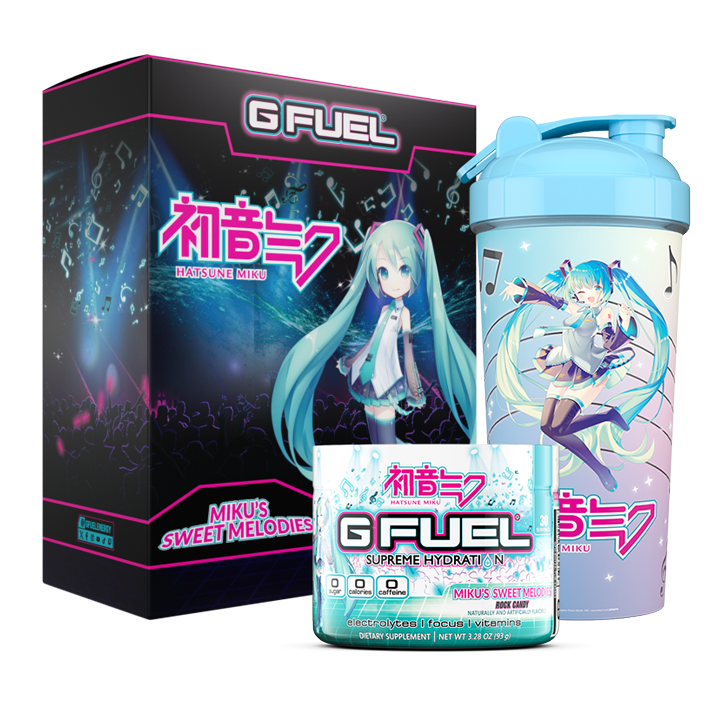 G FUEL| Miku’s Sweet Melodies Collector's Box Tub (Collectors Box) Hydration CB-HAT-B1