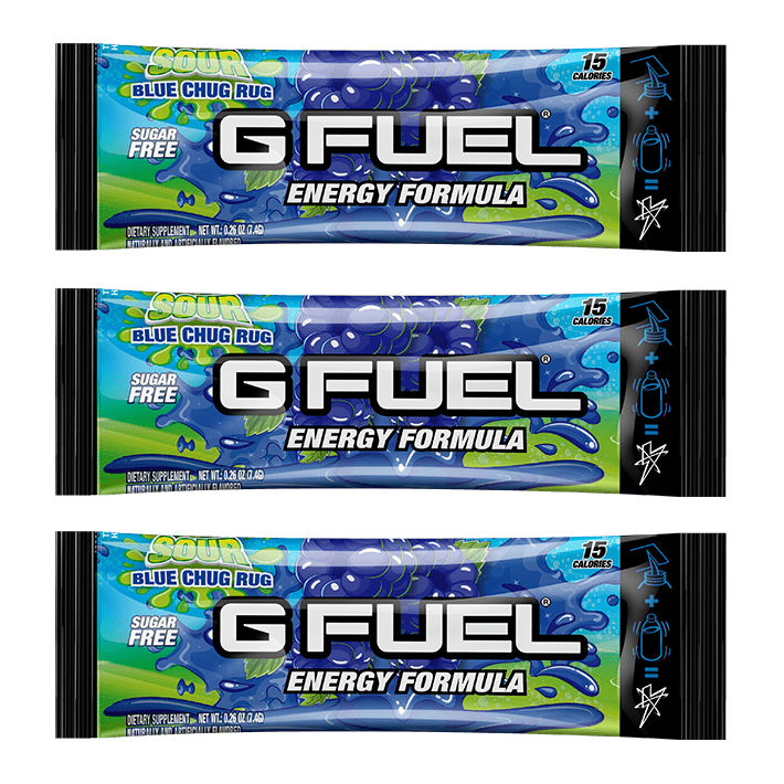 G FUEL| Sour Blue Chug Rug (3 Pack) Pack 